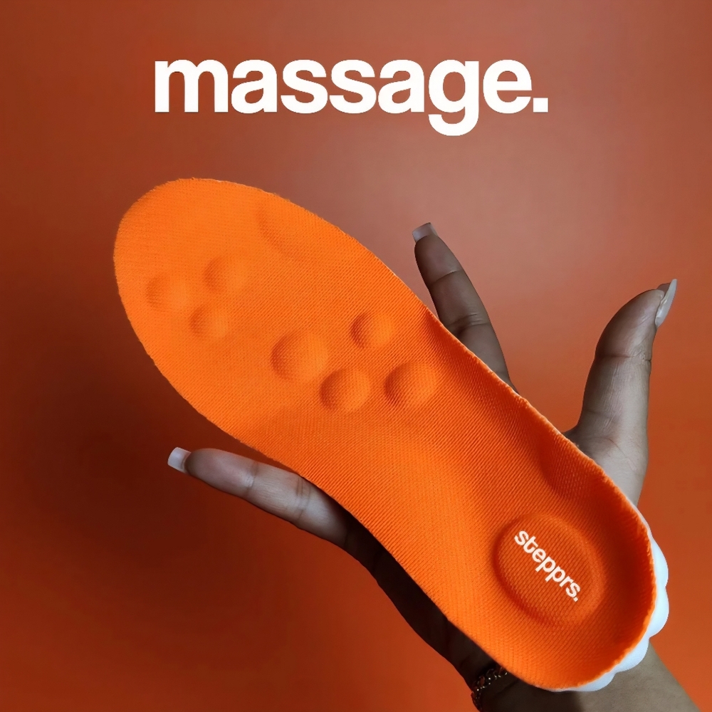 Stepprs Massage Insoles, Size 12(Men's) or Size 13(Women's), NWT